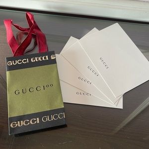 Gucci 100 Year Anniversary mini bag & 4 cards